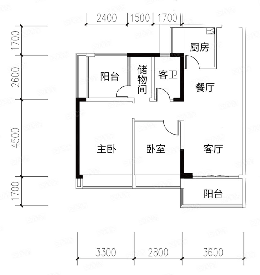 仁和美地家园 83㎡