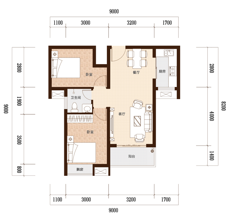 德隆悦府  7 4 平米