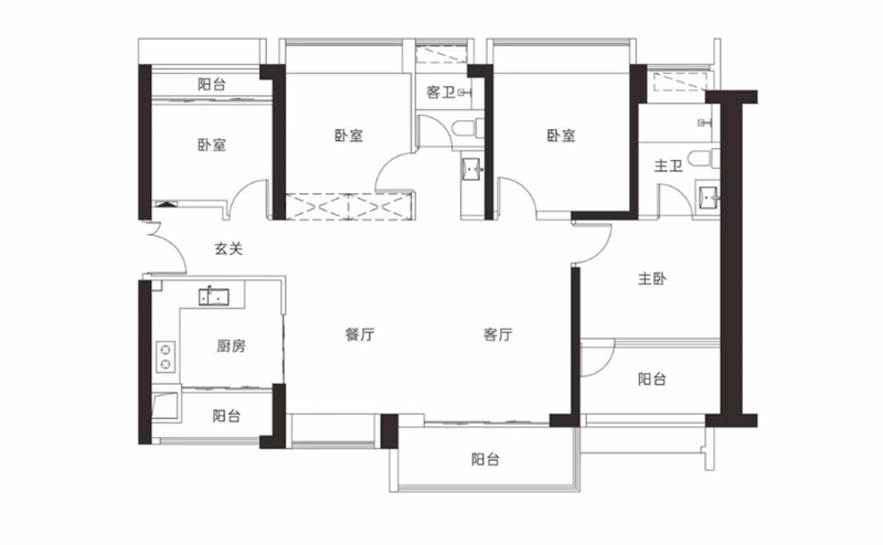 鸿荣源博誉府 1 4 3 平米