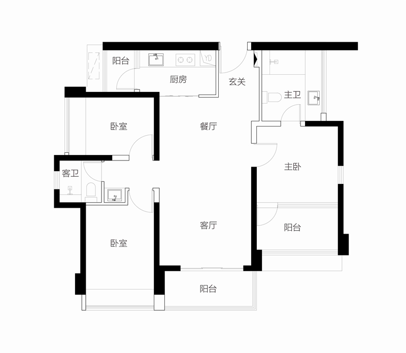 鸿荣源博誉府 1 0 4 平米