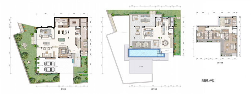 类独栋产品  建面约712㎡，总价约2800万；