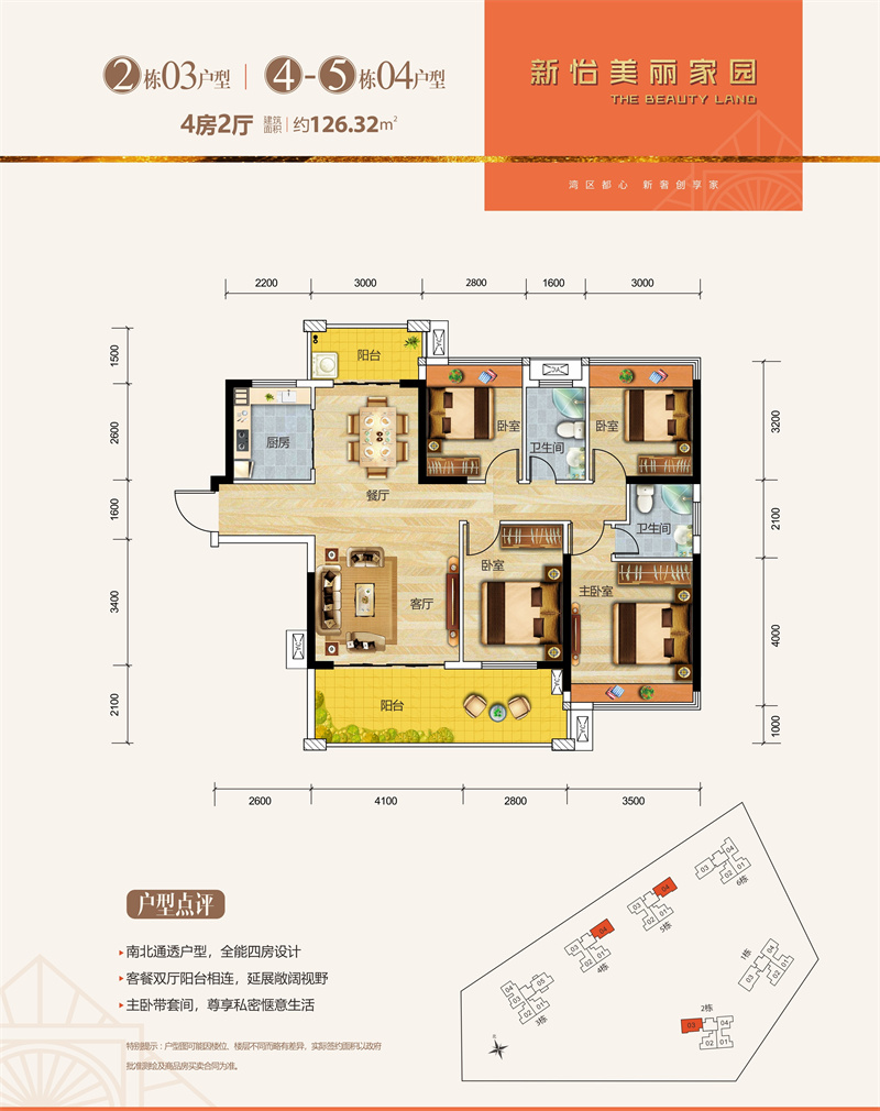 新怡美丽家园  1 2 6 平米
