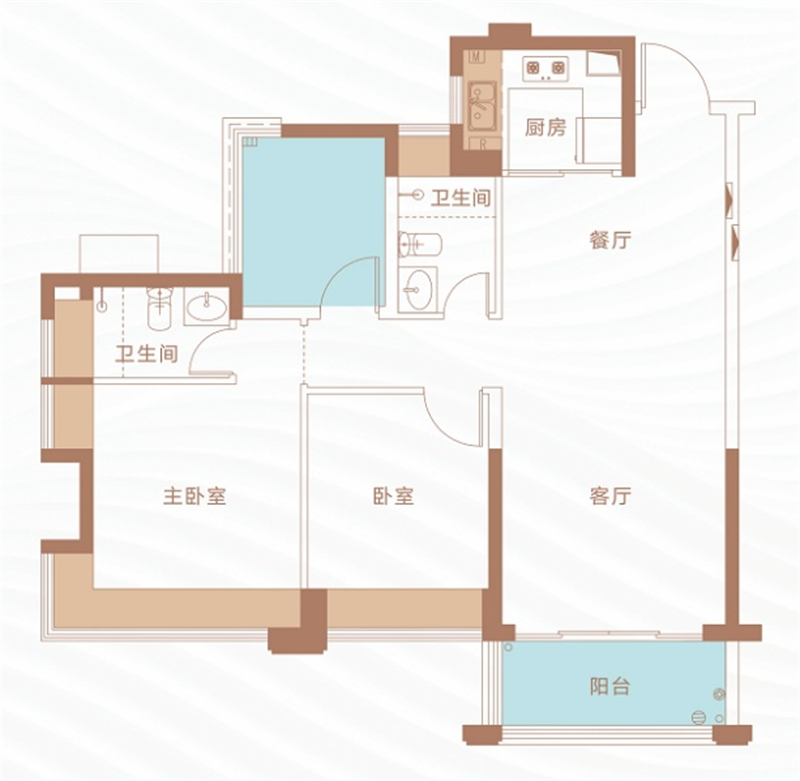 创城丁山河畔 8 9 平米