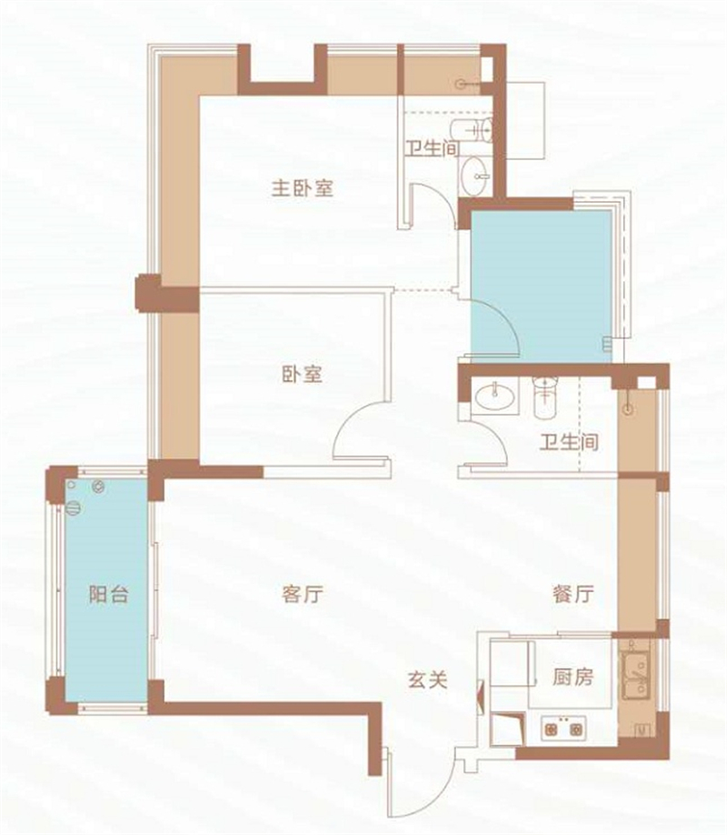 创城丁山河畔 8 5 平米