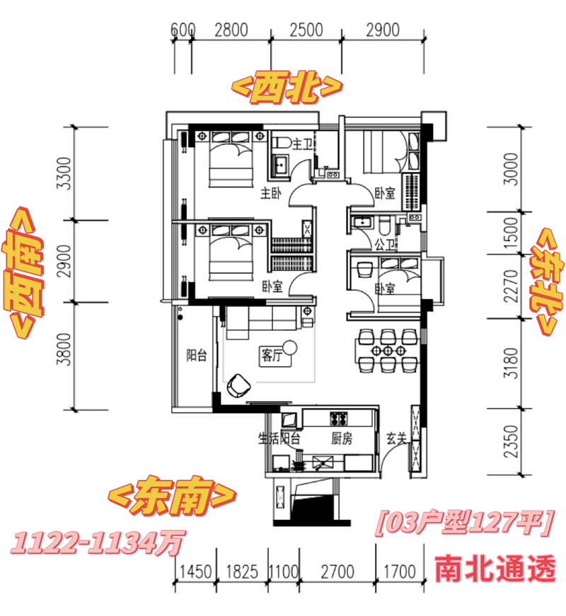 中粮大悦城铂悦 1 2 7 平米