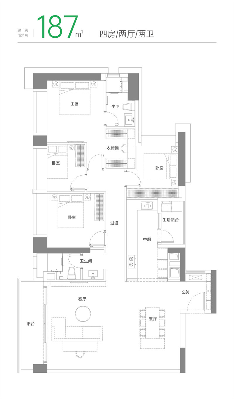 绿景白石洲璟庭  1 8 7 平米