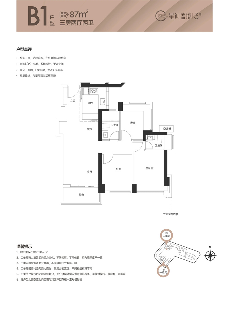 星河盛境3期  8 7 ㎡