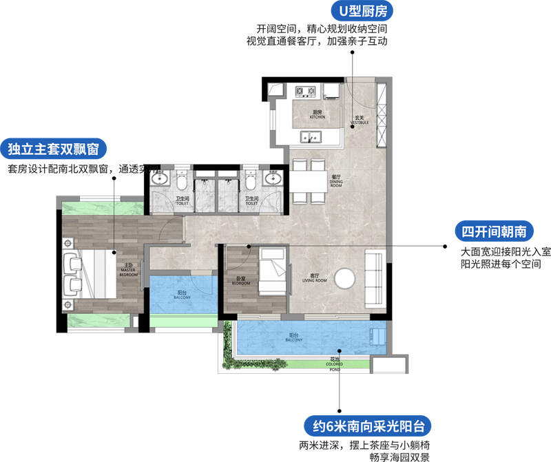 保利领秀海  9 4 平米