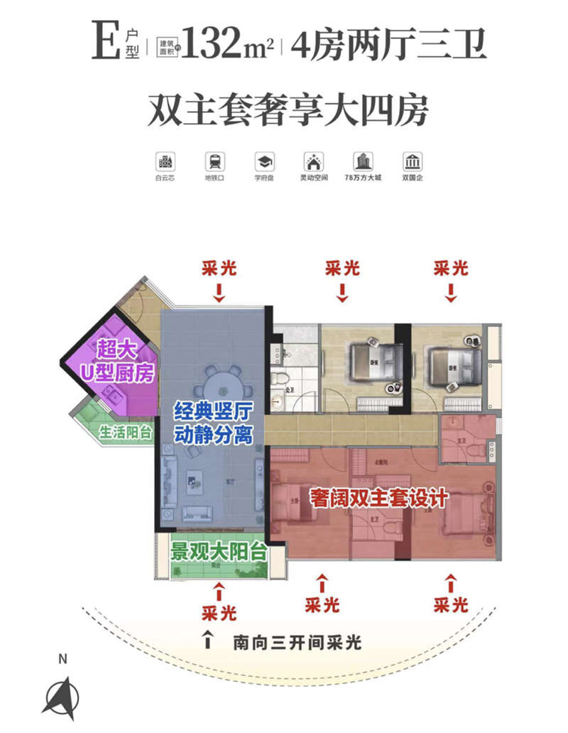 品实云湖花城 1 3 2 平米