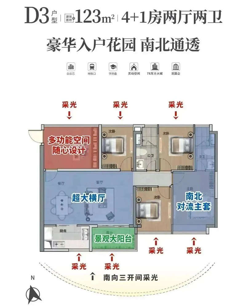 品实云湖花城 1 2 3 平米