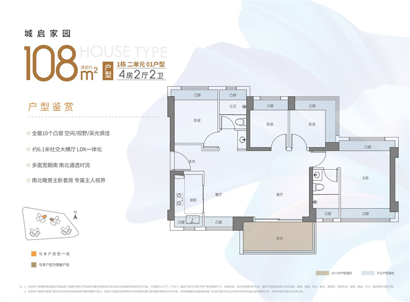 远洋城启家园 1 0 8 平米
